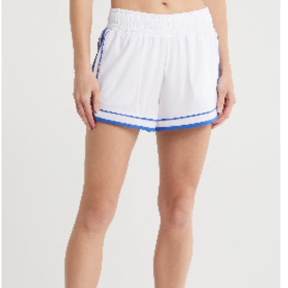 90 Degree By Reflex White and Blue Athletic Shorts - Size XL (NWT)